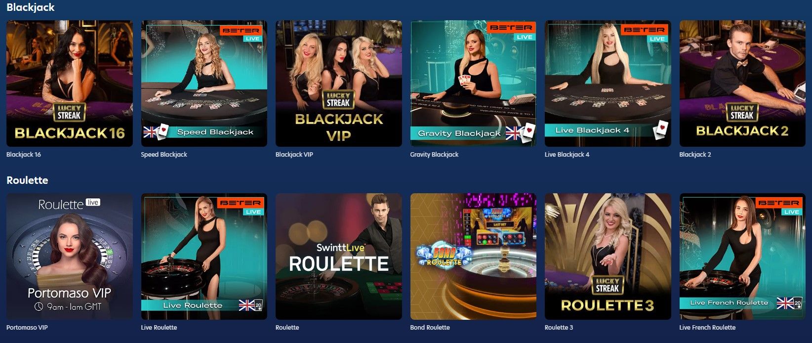 Live Dealer Games Lucky Dreams